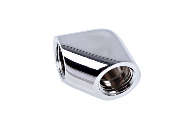 Alphacool Eiszapfen L-connector G1/4 inner thread to G1/4 inner thread - chrome 