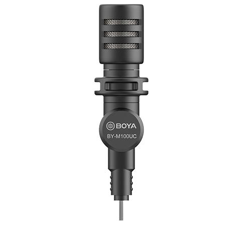 BOYA Miniature Condenser Microphone BY-M100UC 