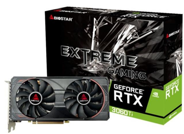 Graphic card BIOSTAR GeForce RTX 3060 TI 8GB GDDR6 