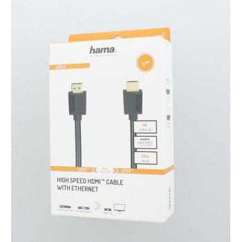 Hama High-Speed HDMI™ Cable, 4K, Plug - Plug, Ethernet, 5.0 m 