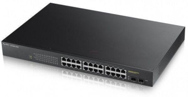Switch ZYXEL GS1900-24HP, 24 port managed, Gigabit, PoE, Rack-Mount 