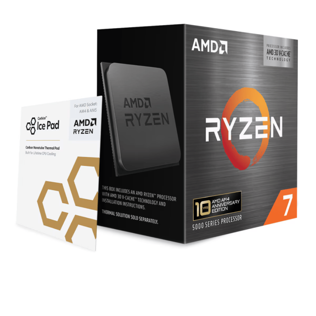Процесор AMD Ryzen 7 5800X3D, 8 Cores, 3.4GHz (Up to 4.5GHz), 96MB, 105W, AM4 +  Carbice Ice Pad 