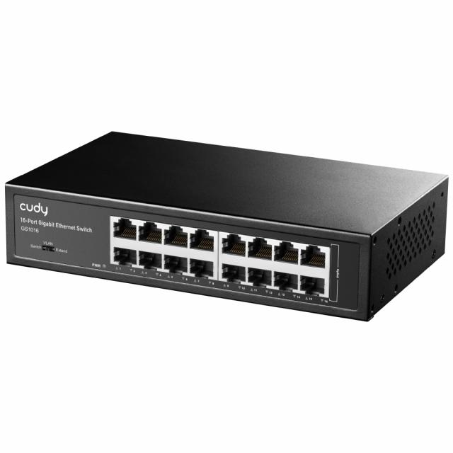 Switch Cudy GS1016, 16 ports, 10/100/1000, Auto-MDI/MDIX for 19" rack 