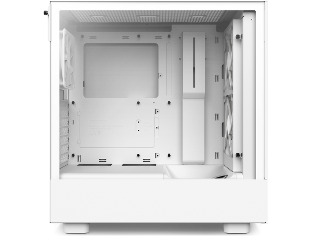 Case NZXT H5 Flow RGB Matte White, Mid-Tower 