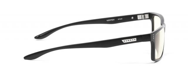 Home and Office glasses Gunnar Vertex Onyx, Clear Natural, Black 