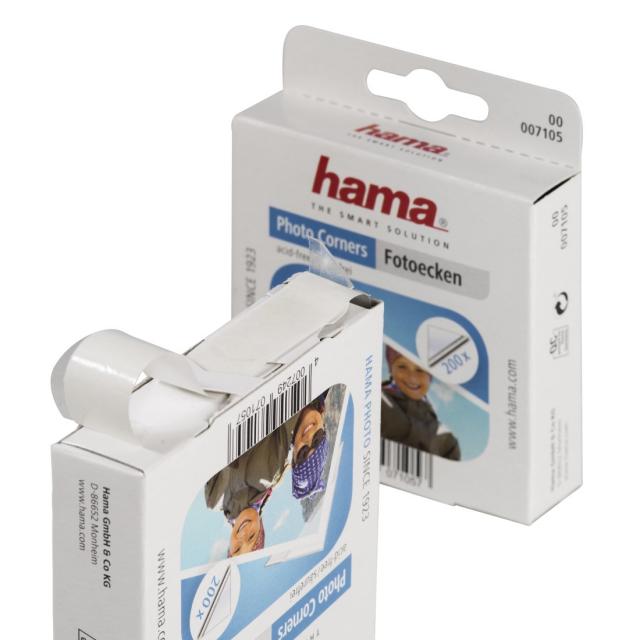 Hama Photo Corner Dispenser, special offer, 07108, 2x500 corners, double pack