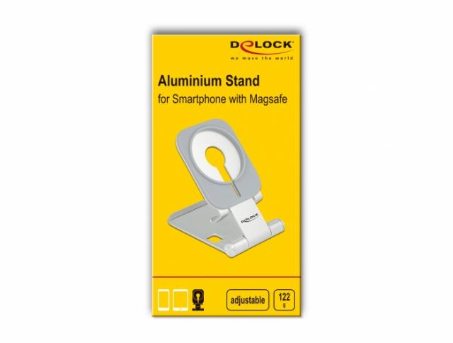 Delock Smartphone Stand Holder adjustable for MagSafe aluminium 