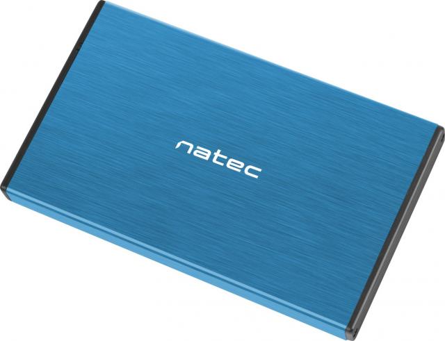 Чекмедже за твърд диск 2,5’’, Natec Rhino Go, USB 3.0, син 