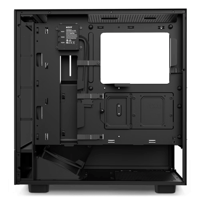 Case NZXT H5 Flow Matte Black, Tempered Glass, Mid-Tower 