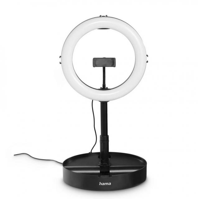 Hama SpotLight Smart 80 II LED Ring Light, Set for Smartphone and Tablet