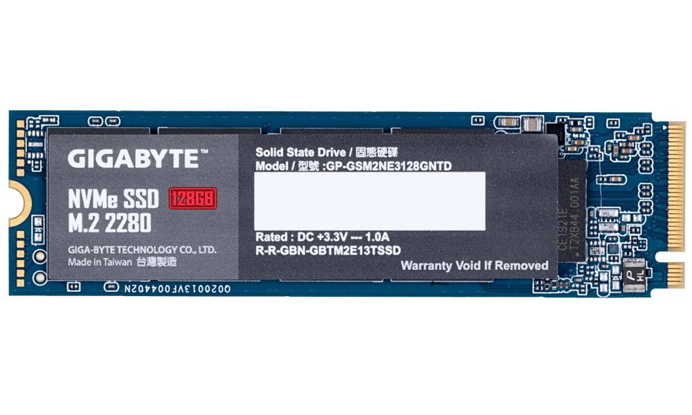 Solid State Drive (SSD) Gigabyte M.2 Nvme PCIe SSD 128GB 