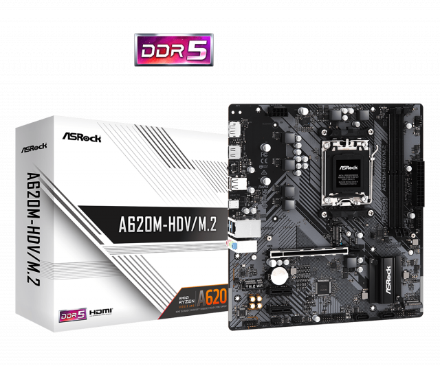 Motherboard ASROCK A620M-HDV M.2, Socket AM5, mATX 