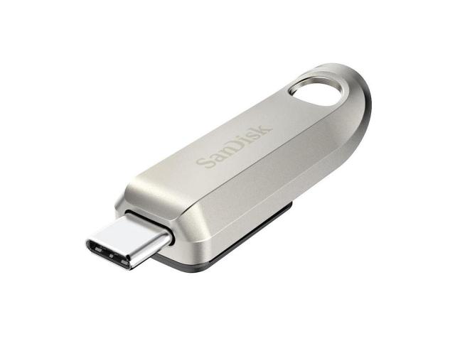 USB stick SanDisk Ultra Luxe, 256GB, USB 3.2 Gen 1, USB-C, Silver 