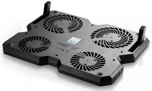 Notebook Cooler DeepCool Multi Core X6, 15.6", 2x140+100 mm, Black 