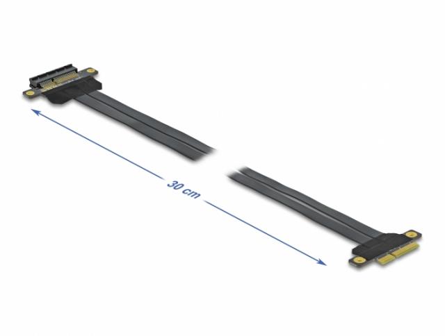 Delock Riser Card PCI Express x4 to x4 with flexible cable 30 cm 