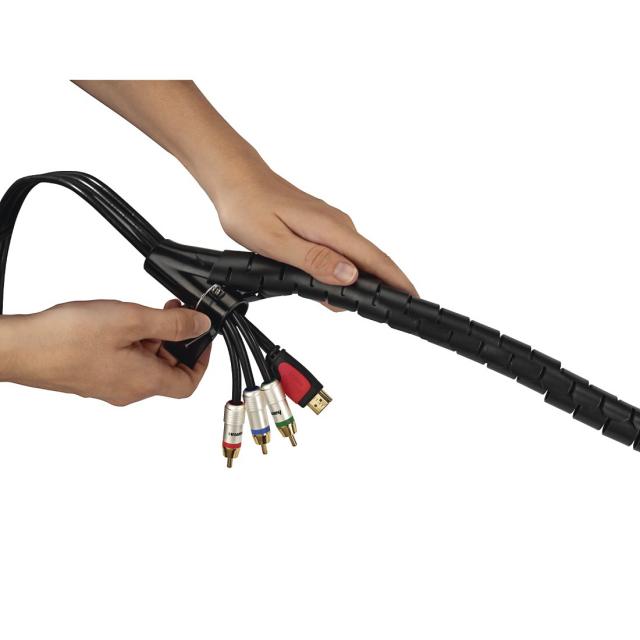 Hama Flexible Spiral Cable Conduit, Universal, 25 mm, 2 m, 220998 