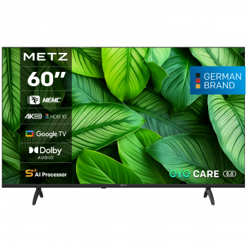 METZ TV 60" 60MUF7000Z UHD 4K LED Google TV, Клас E