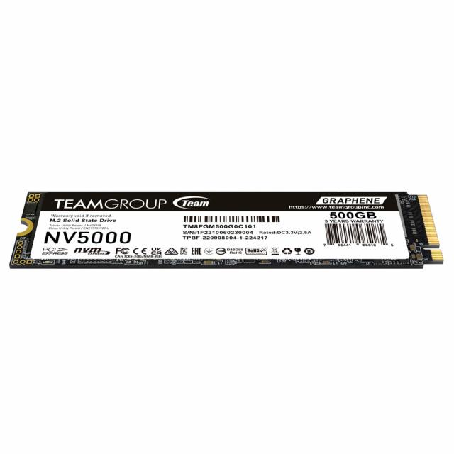 SSD Team Group NV500, M.2 2280 NVMe, 500GB, PCI-e 4.0 x4 