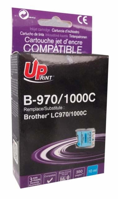 Мастилница UPRINT LC970.LC1000 BROTHER, Cyan 