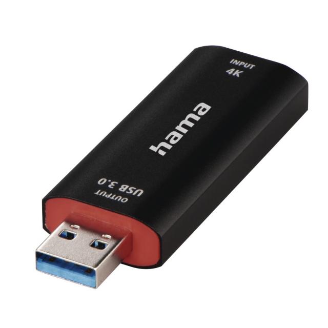 Hama Video Recording Stick, USB Plug - HDMI™ Socket, 4K 
