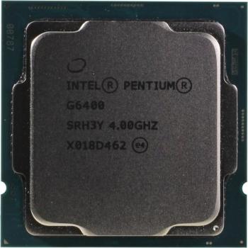 CPU Intel Pentium G6400, 4.0 GHz, 4M Cache, 58W,  FCLGA1200,  Intel UHD Graphics 610, Comet Lake, TRAY