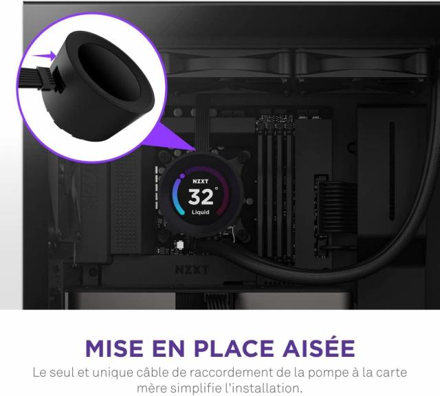AIO Liquid Cooler NZXT Kraken Elite 360 Black, LCD Display 