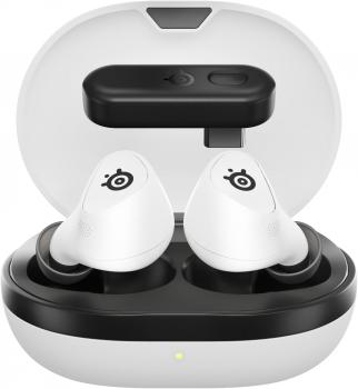 Безжични слушалки с микрофон SteelSeries Arctis GameBuds - White