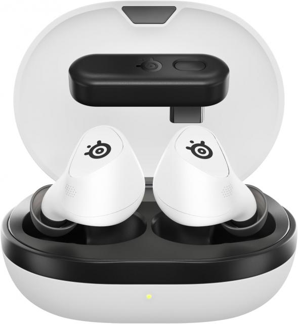 Безжични слушалки с микрофон SteelSeries Arctis GameBuds - White 
