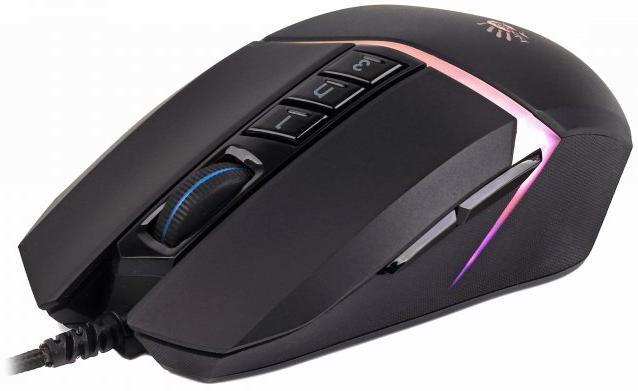 Gaming Mouse Bloody W60 Max Stone, Optical, Wired, USB, RGB, 10000cpi, 8btns 