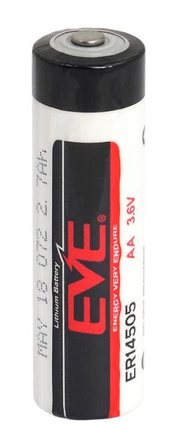 Lithium thyonil chlorid battery  3,6V AA R6 2,7Ah ER14505 /STD /with cup/ EVE BATTERY 