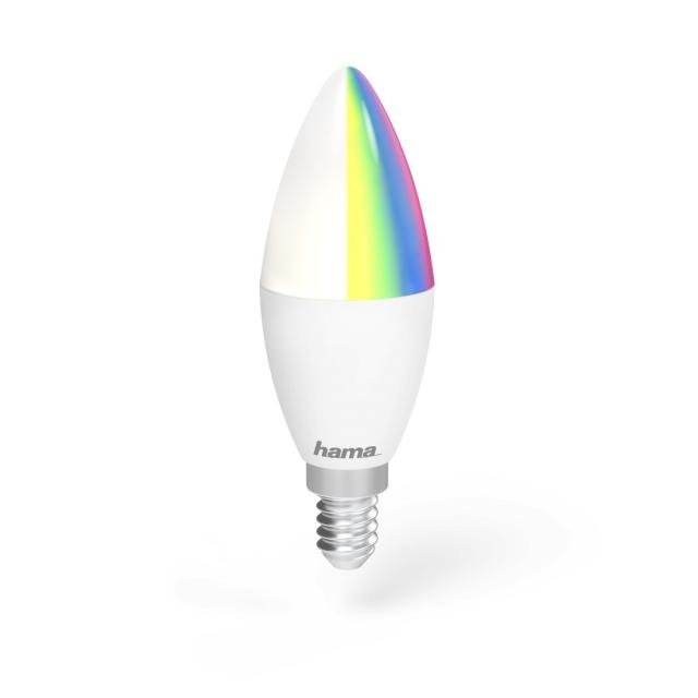 Hama WiFi-LED Light, E14, 4.5W, RGB, can be dimmed