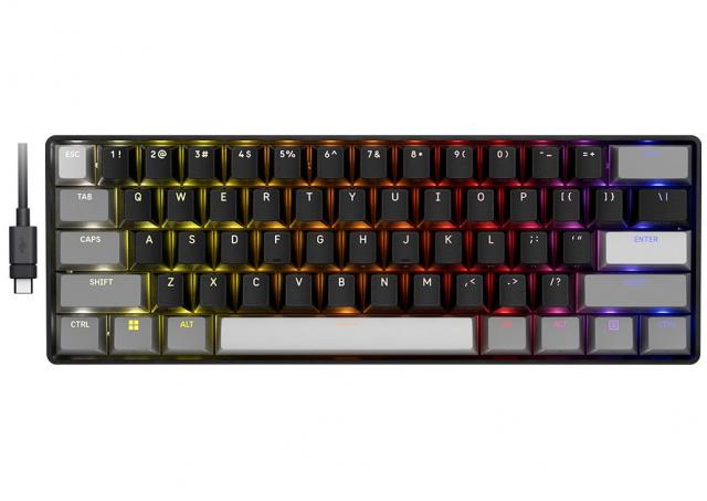 Геймърскa механична клавиатура Corsair Clipper Mini 60 Hall Effect - Hyperdrive Magnetic Switch 