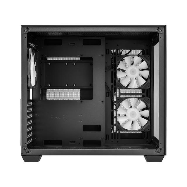 Case FSP CMT380 Black ARGB TG, ATX Mid Tower, Black 