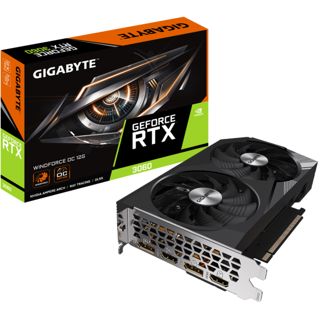 Graphic card GIGABYTE RTX 3060 WINDFORCE OC 12GB GDDR6 
