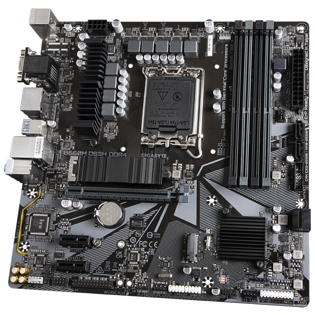 Дънна платка GIGABYTE B660M DS3H, socket 1700, mATX 