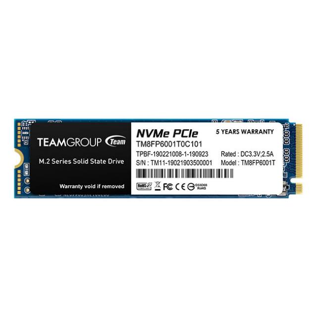 SSD Team Group MP33, M.2 2280 1TB PCI-e 3.0 x4 NVMe 