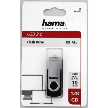 USB памет HAMA Rotate, 128GB,10 MB/s, Черен 