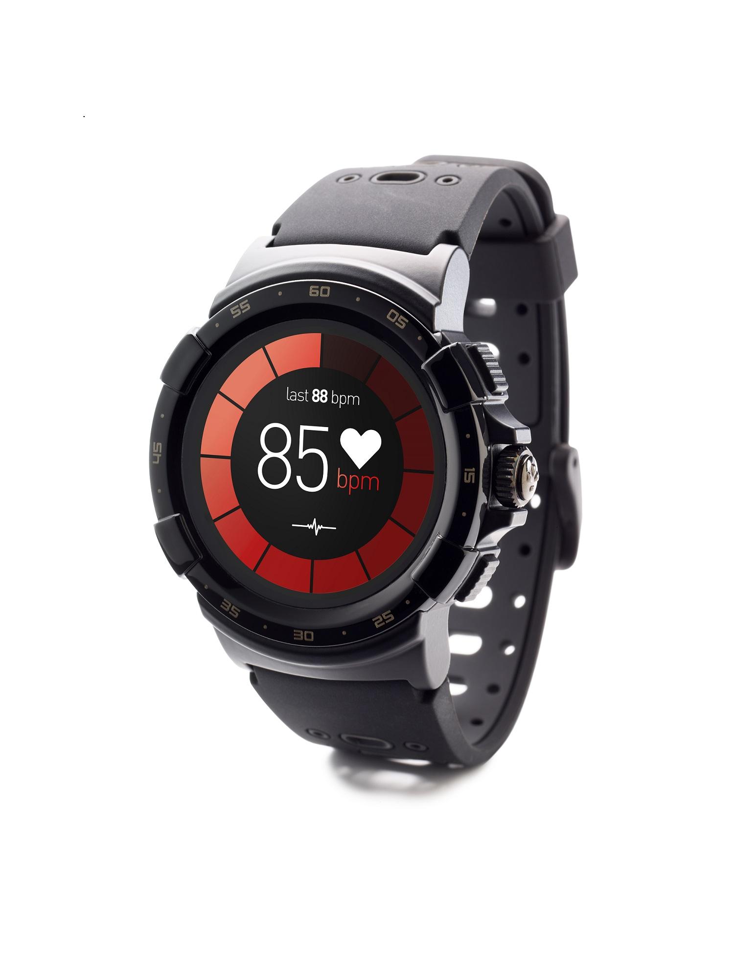 Смарт часовник MyKronoz ZeSport 2, Тъч екран, GPS, Черен