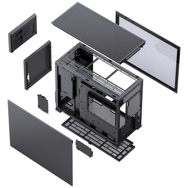 Case Jonsbo D31 Screen TG, mATX, Black 