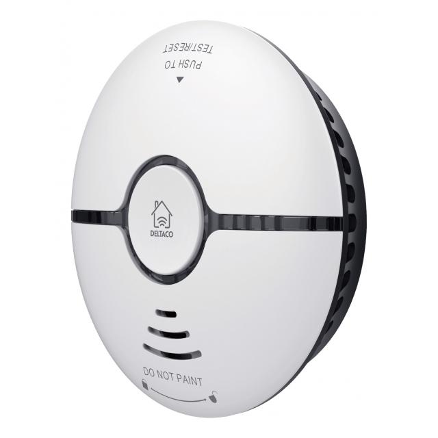 SMART HOME Wifi optical smoke detector, sound & light, white