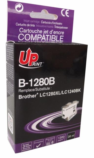 Мастилница UPRINT LC1280XL/1240/1220, BROTHER, Черен 