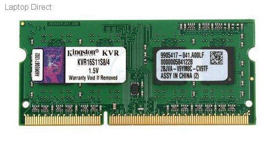 Памет Kingston 4GB SODIMM DDR3 PC3-12800 1600MHz CL11 KVR16S11S8/4