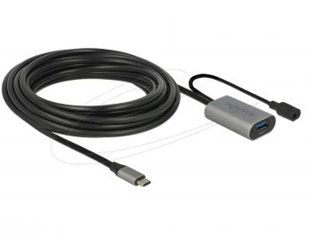 Delock Active extension cable USB-C to USB-A female 5m
