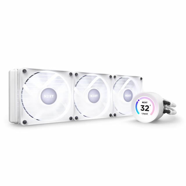 AIO Liquid Cooler NZXT Kraken Elite 360 RGB White, LCD Display 