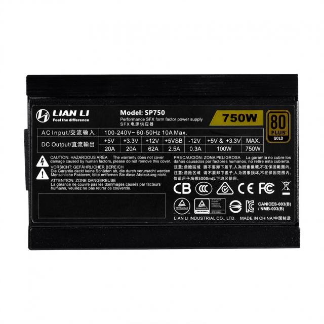 Захранващ блок Lian Li SP750 750W 80+ Gold SFX, Full Modular 