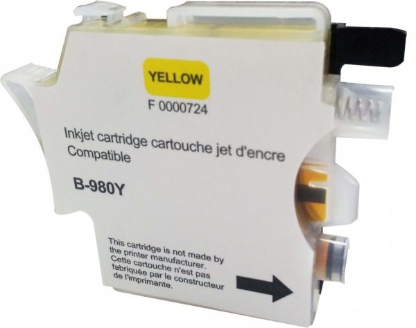 Ink cartridge UPRINT LC980/1100 BROTHER, Yellow 