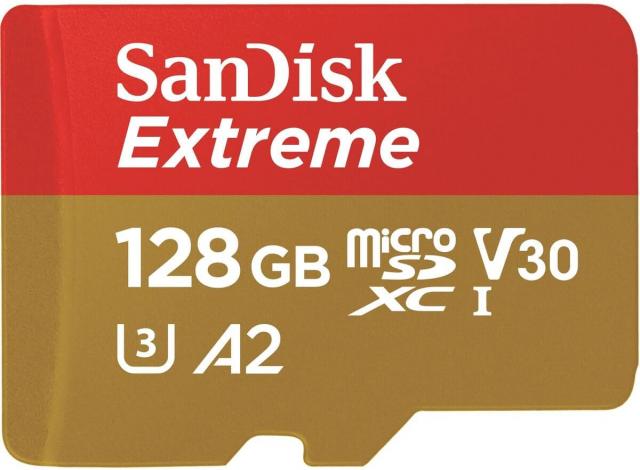 SanDisk 128GB Extreme MicroSDXC Card for Dash Cameras and Drones + SD Adapter + RescuePRO Deluxe 