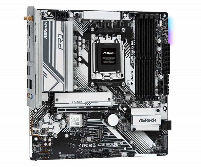 Motherboard ASROCK A620M Pro RS WiFi, Socket AM5, mATX, 4xDDR5 
