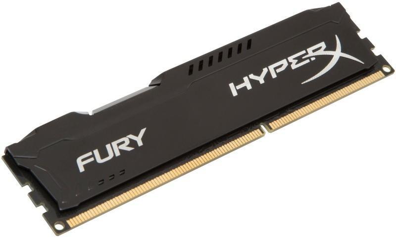 Памет HyperX Fury Black 4GB DDR3 PC3-12800 1600MHz CL10 HX316C10FB/4