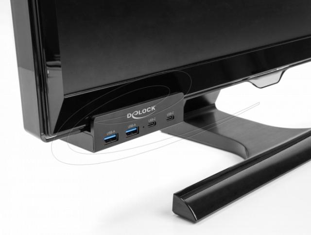 Delock USB Хъб, 4 порта, 5 Gbps, 2 x USB-A, 2 x USB-C 